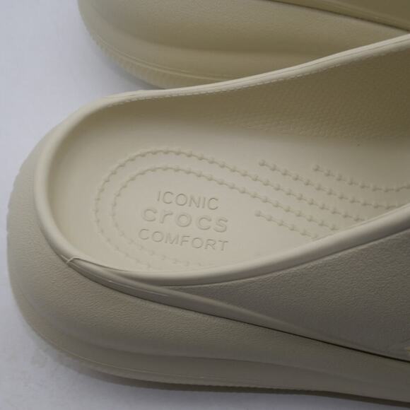 New Crocs Crush Platform Sandals  Women's 9 Men's 7  Bone Cream Beige - Picture 5 of 9